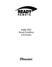 Directed Electronics Ready Remote 24921 Manuel D'installation Et D'utilisation