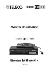 Teleco FORCE HD CI+ Manuel D'utilisation