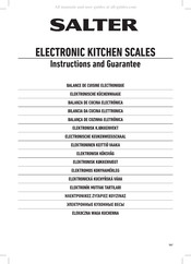 Salter 1047 BKDR Manuel D'instructions