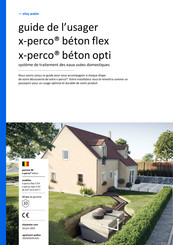 eloy water x-perco beton opti 5 EH Guide De L'usager