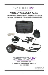 Spectro-UV TRI-365MDB Mode D'emploi