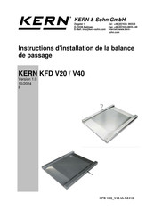 KERN KFD V40 Instructions D'installation