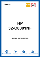Hp OmniStudio X 32-C0001NF Manuel De L'utilisateur