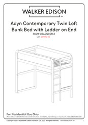 Walker Edison Adyn WEADN05TL2 Instructions De Montage