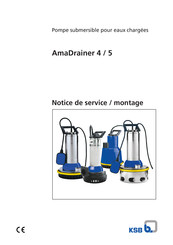 KSB AmaDrainer 4 Notice De Service / Montage