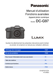 Panasonic LUMIX DC-G97 Manuel D'utilisation