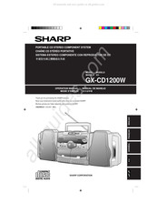 Sharp GX-CD1200WBK Mode D'emploi