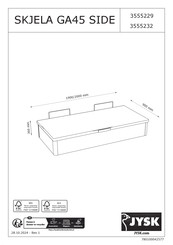 Jysk SKJELA GA45 SIDE 3555229 Instructions De Montage