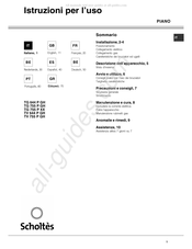 SCHOLTES TG 644 P GH Mode D'emploi