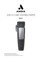 Andis 40000 Instructions D'utilisation Et D'entretien
