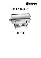 Bartscher 1/1 BP Rolltop Manuel D'utilisation