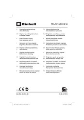 EINHELL TE-JS 18/800 Z Li Instructions D'origine