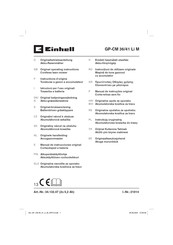 EINHELL GP-CM 36/41 Li Instructions D'origine