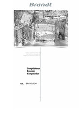 Brandt BFU7610EW Manuel D'instructions