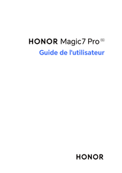 Honor Magic7 Pro Guide De L'utilisateur