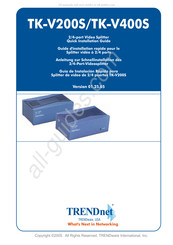TRENDnet TK-V200S Guide D'installation Rapide