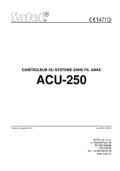 Satel ACU-250 Mode D'emploi