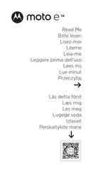 Motorola moto E14 Manuel D'utilisation