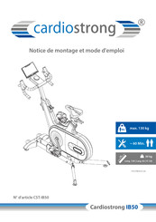 CARDIO STRONG CST-IB50 Notice De Montage Et Mode D'emploi