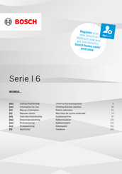 Bosch MUMS6 Série Manuel D'utilisation