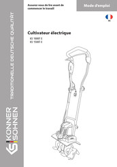 Könner & Söhnen KS 1500T E Mode D'emploi