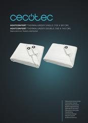 cecotec HEATCONFORT THERMALUNDER SINGLE Manuel D'instructions