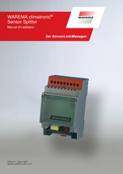 WAREMA climatronic Sensor Splitter Manuel D'installation