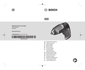 Bosch IXO Notice Originale