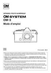 OM SYSTEM OM-3 Mode D'emploi
