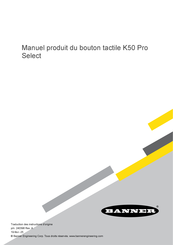 Banner K50 Pro Manuel Produit