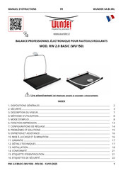 WUNDER RW 2.0 BASIC Manuel D'instructions