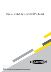 Banner K50 Pro Manuel Produit