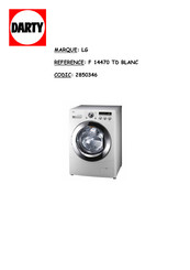 Lg F14470TD Manuel De L'utilisateur