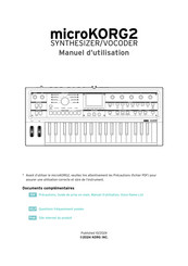 Korg microKORG2 Manuel D'utilisation