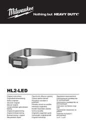 Milwaukee HL2-LED Notice Originale