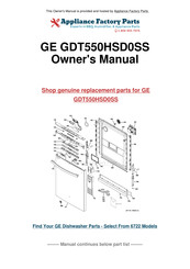 GE GDF510-540 Manuel D'utilisation