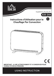 HOMCOM 820-244 Instructions D'utilisation