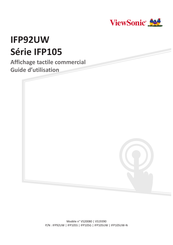 ViewSonic IFP105S Guide D'utilisation