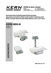 KERN MBB 15K2DM Mode D'emploi