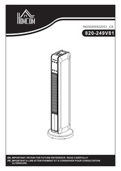 HOMCOM 820-249V81 Mode D'emploi