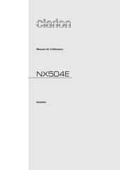 Clarion NX504E Manuel De L'utilisateur
