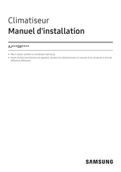 Samsung AJDX Serie Manuel D'installation