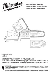 Milwaukee M12 FUEL HATCHET 2527-20 Manuel De L'utilisateur