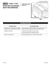 Uline H-1037 Mode D'emploi