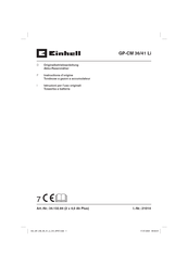 Einhell GP-CM 36/41 Li Instructions D'origine