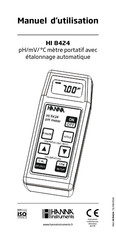 Hanna Instruments HI 8424 Manuel D'utilisation