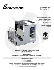 Landmann 800 Instructions De Montage, D'entretien Et D'utilisation