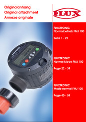 FLUX FLUXTRONIC FMJ 100 Annexe Au Mode D'emploi