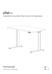 Humanscale efloat go Instructions De Montage
