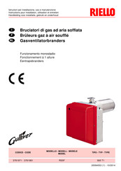 Riello 3761981 Instructions Pour Installation, Utilisation Et Entretien
